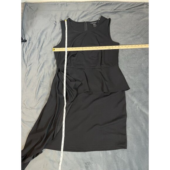 Ashley Stewart Asymmetric Peplum Black Dress - Picture 8 of 16